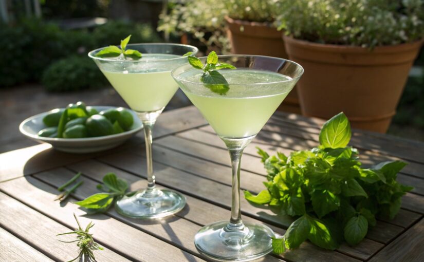 Basil Lemongrass Gimlet: Herbaceous Summer in a Glass